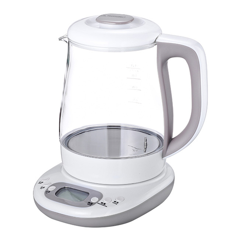 电水壶1.2升电动牛奶调制器水壶多用途无绳数字水壶